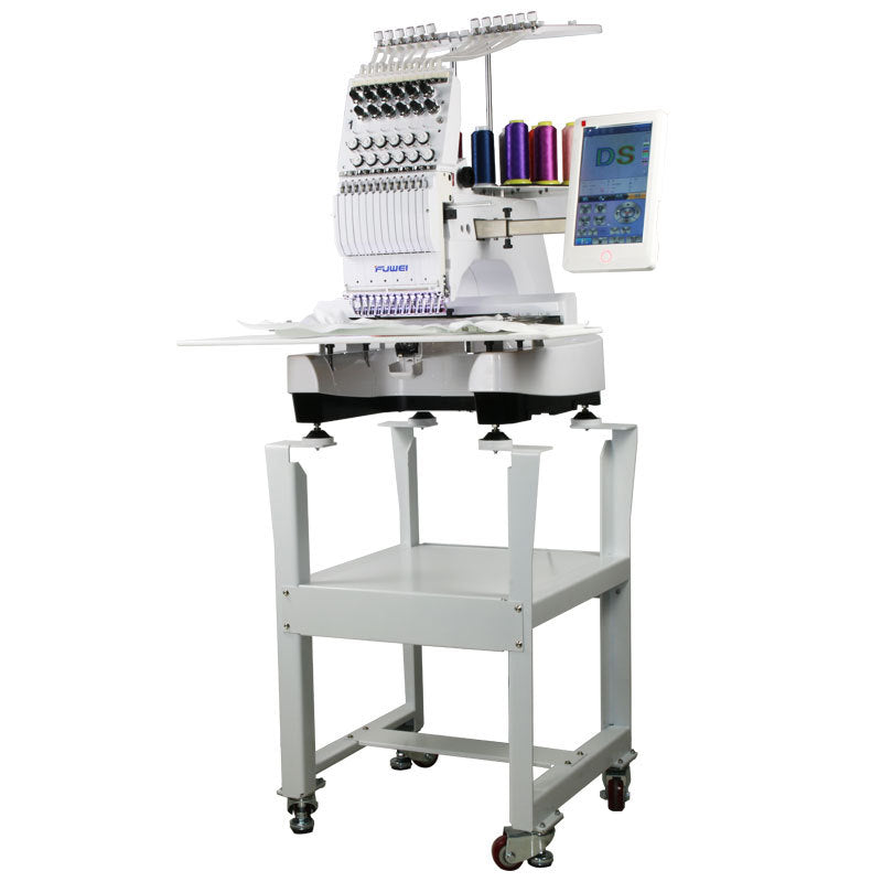Professional Single-Head Computerised Embroidery Machine - Automatic Cap & Flat Commercial System