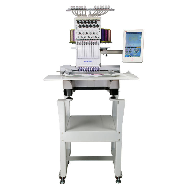 Professional Single-Head Computerised Embroidery Machine - Automatic Cap & Flat Commercial System