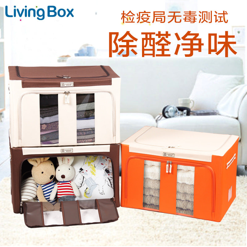 Pasilon 100L Waterproof Oxford Cloth Storage Box - Foldable Clothes Container