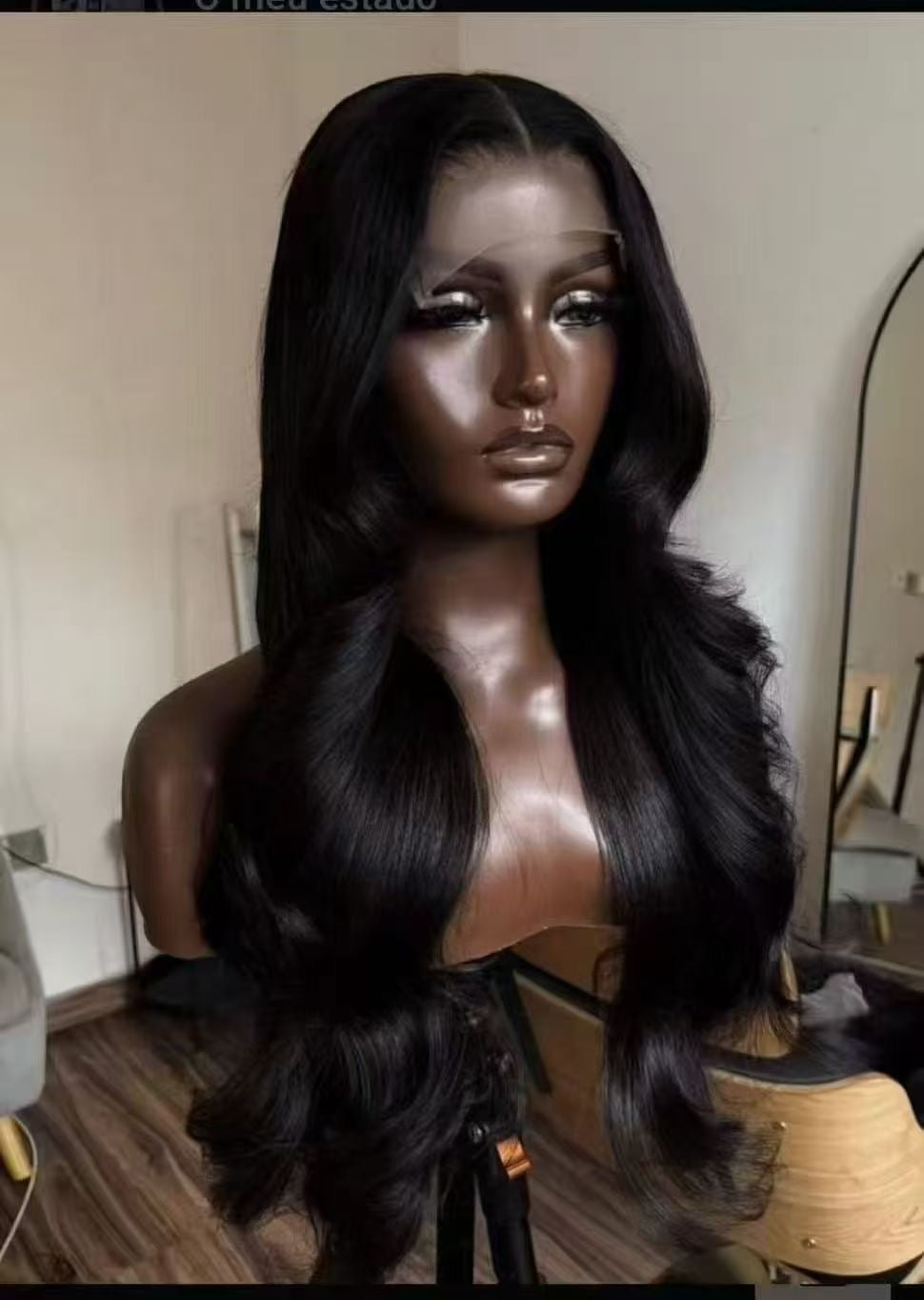 Long Jerry Curly Lace Part Wig - Natural Black Heat Resistant Lifestyle Fiber
