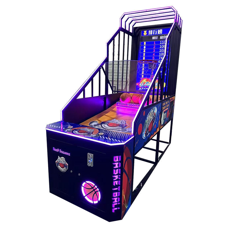 Luxury Coin-Operated Arcade Basketball Shooting Machine - Large Adult Electronic Game Cabinet