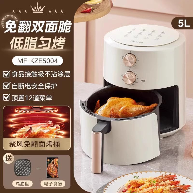 Midea 6.5L Steam Air Fryer Oven KZC5089 - Intelligent No-Turn Electric Roaster