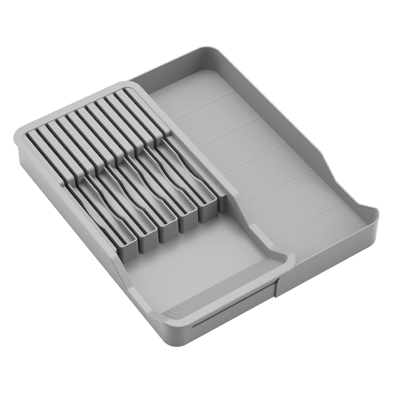 3-in-1 Large Cutlery Drawer Organizer - Kitchen Tableware Storage Box