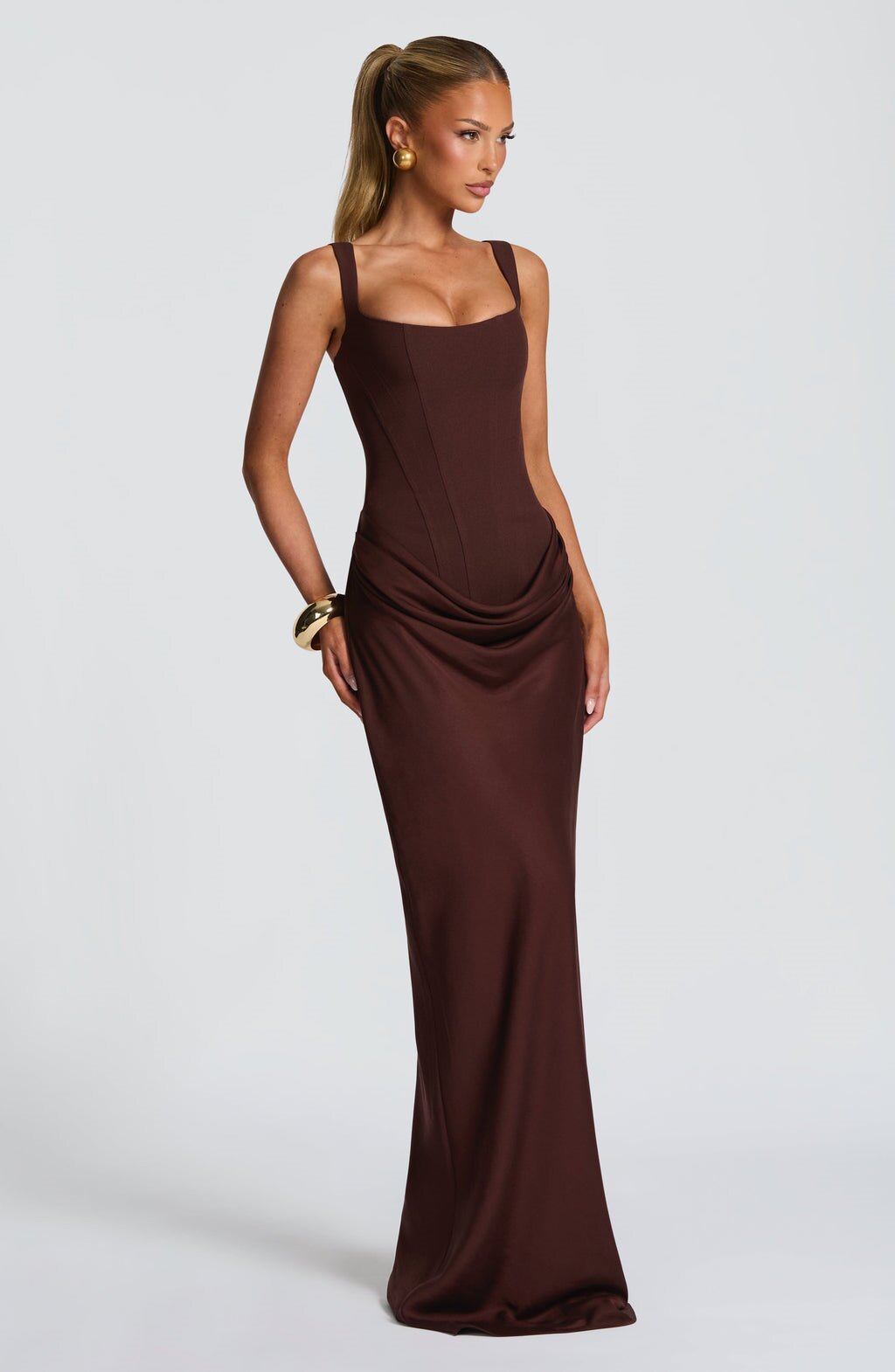 Women's Pleated Square-Neck Hip-Wrap Sleeveless Dress – Slim Sexy Fashion Dress | 7 Colours | XS–XL