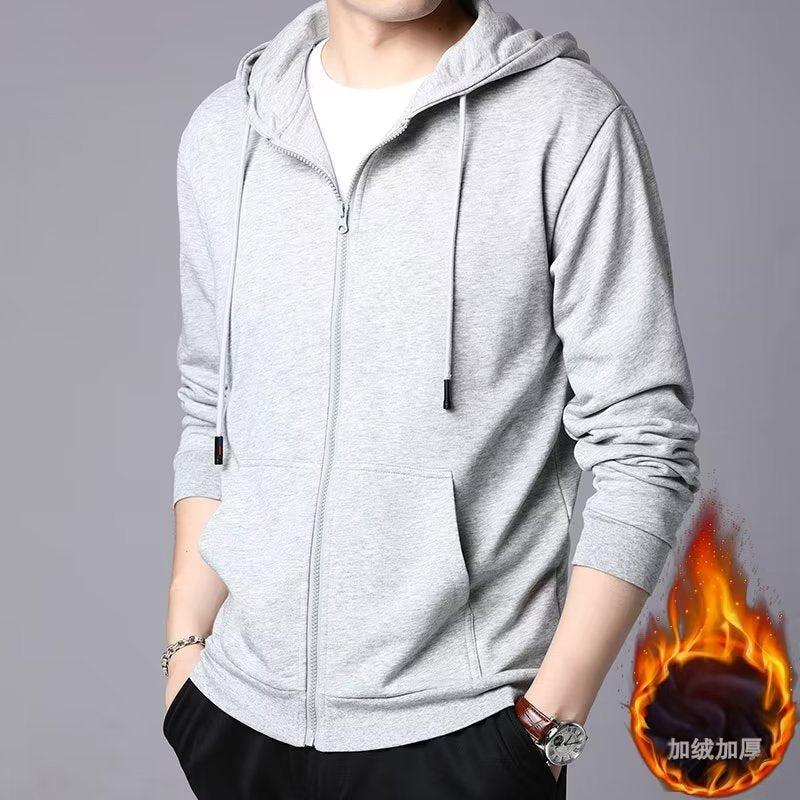 Unisex Minimalist Heavyweight Hooded Sweatshirt - Premium Loose Fit Casual Pullover Hoodie