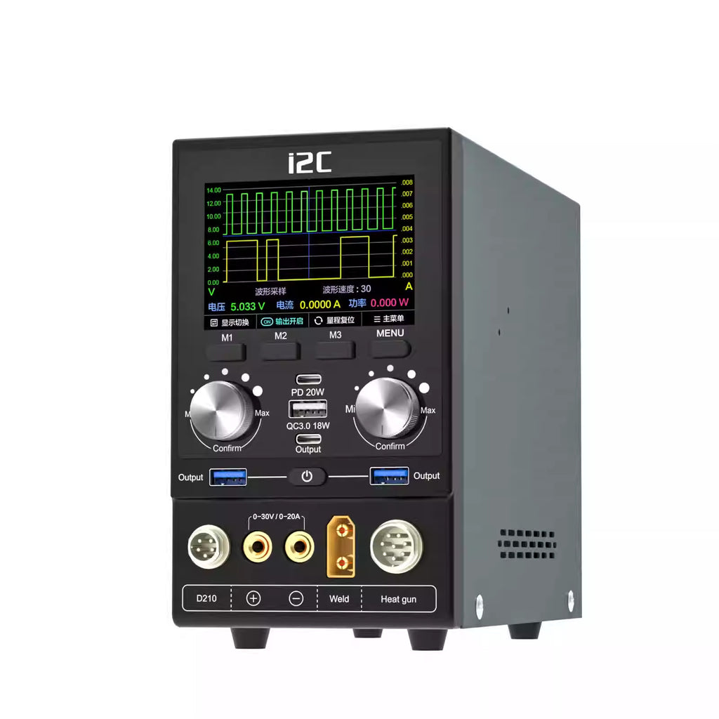 i2C P30S Digital Power Supply – Phone Repair Workstation Bundles (Heat Gun, Soldering Iron, Spot Welder)