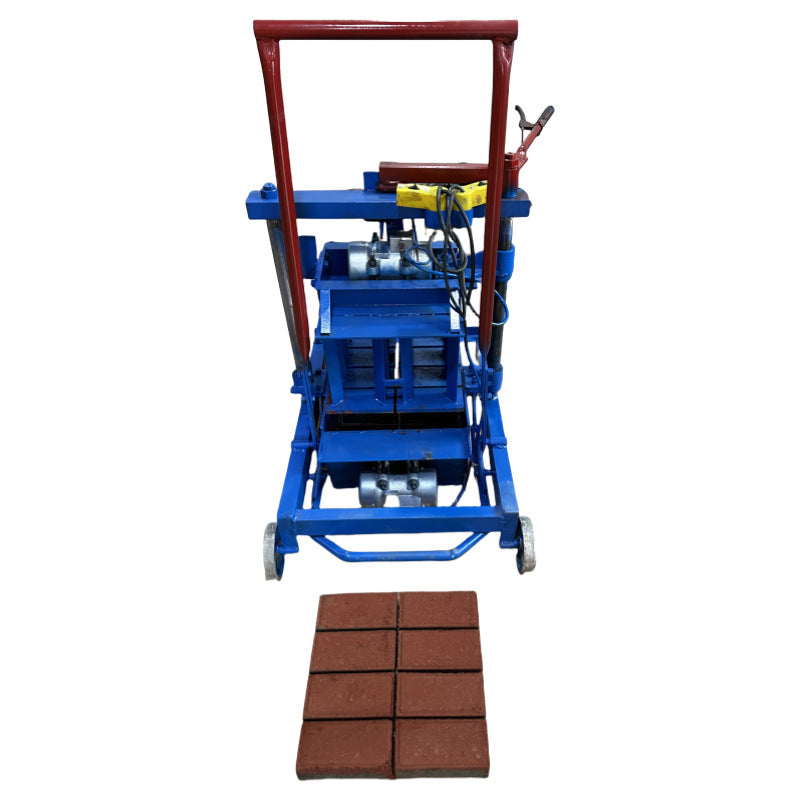 Factory-supplied small mobile cement no-fire-free brick machine, two-phase electric concrete brick-making machine, bread brick block brick machine