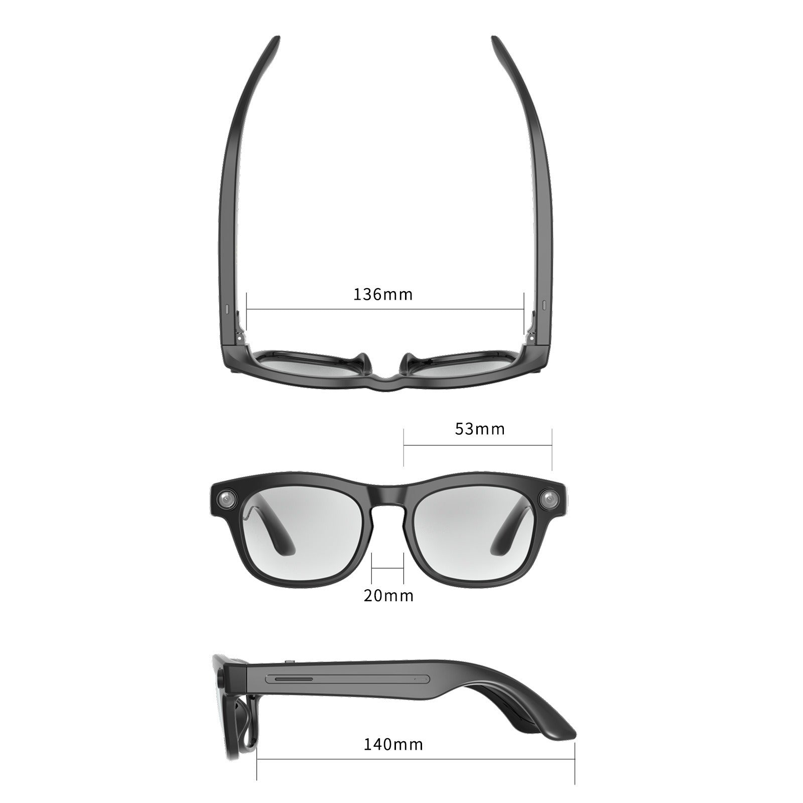 New Ray-Ban Meta smart AI Bluetooth glasses 5 million photos, black technology, voice wake-up photography, AI recognition