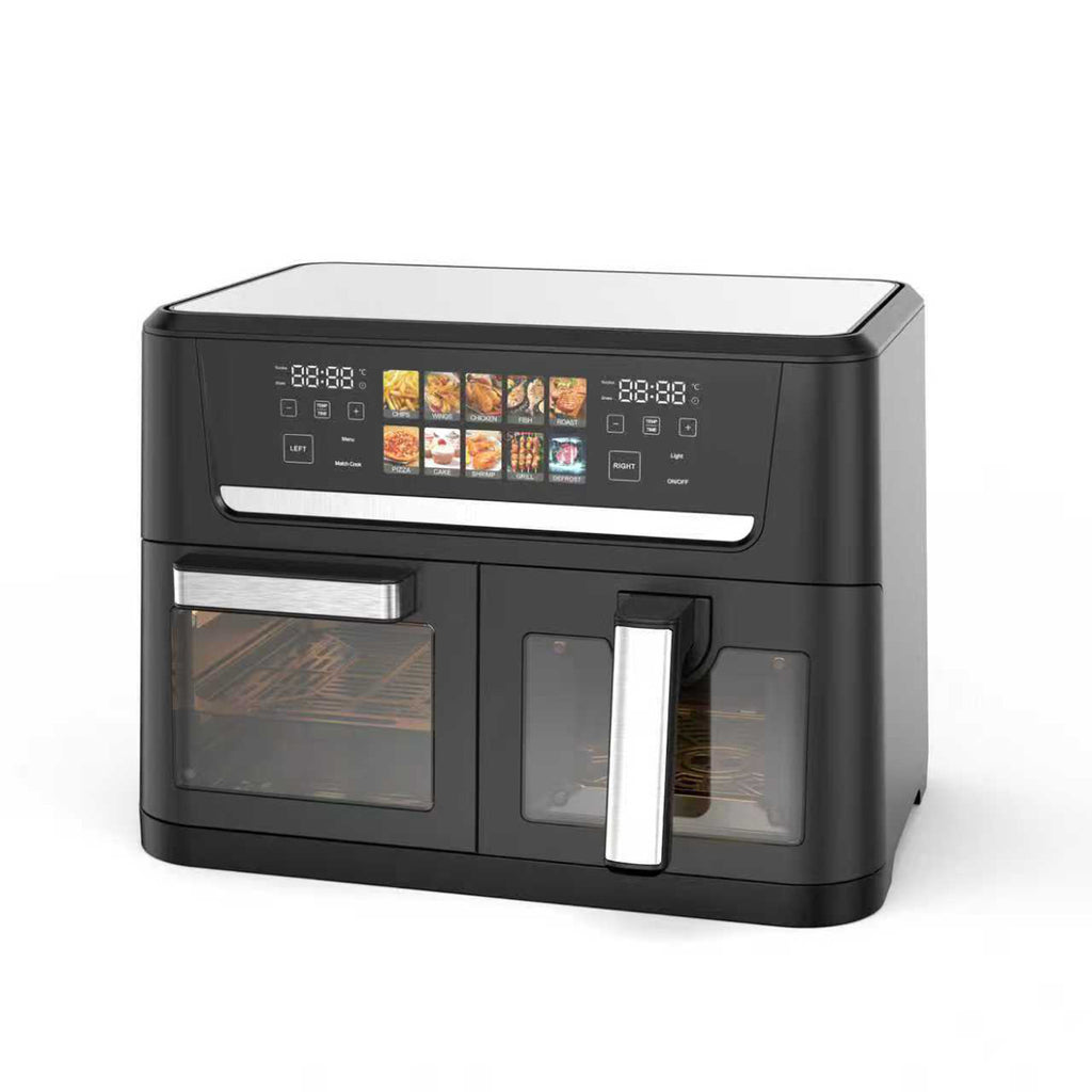 14L large-capacity double-compartment air fryer household high-power intelligent smoke-free electric fryer oven