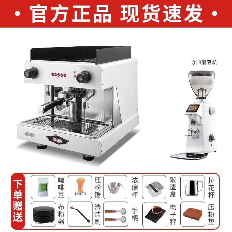 Wega Pegaso Commercial E61 Espresso Machine – Electro-Control, Single & Double Group Head (White / Black / Silver)