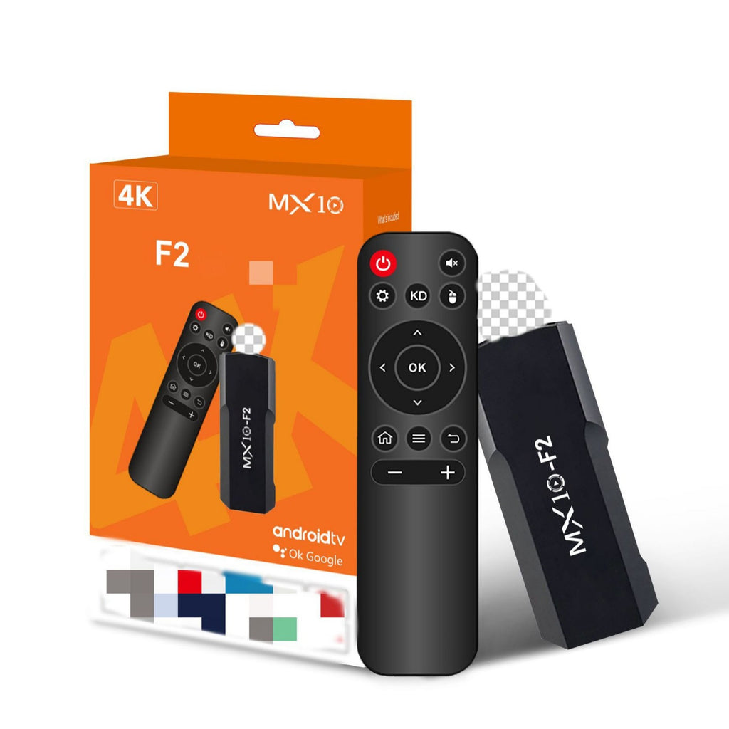 Cross-border new MX10-F2 Android 4K TV set-top box video player for home use