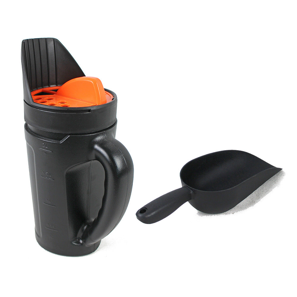 Handheld Lawn Seed & Fertilizer Spreader - Multi-Purpose Garden Seeding Pot Shaker
