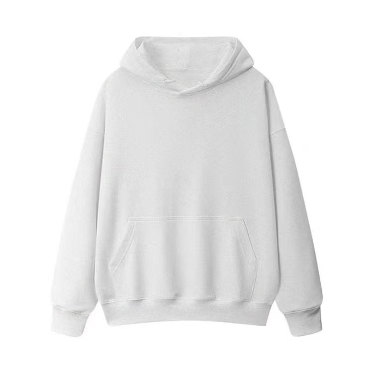Unisex Minimalist Heavyweight Hooded Sweatshirt - Premium Loose Fit Casual Pullover Hoodie