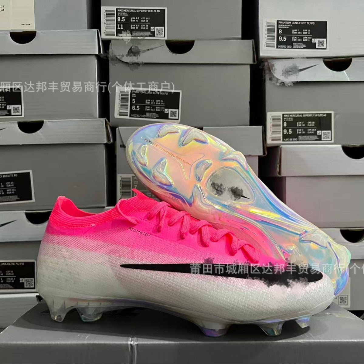 New CR Ronaldo Assassin 17FG low-top Vapor soccer boots for men and women, full-sole air-cushioned sneakers