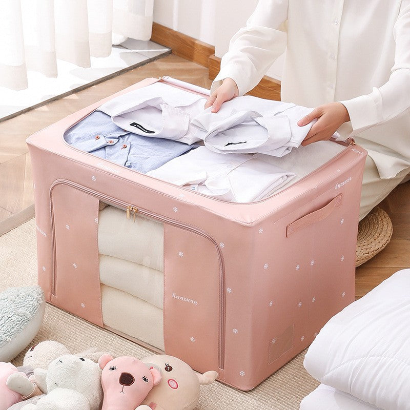 Thickened Folding Fabric Storage Box - Large Size Quilt & Toy Organizer
