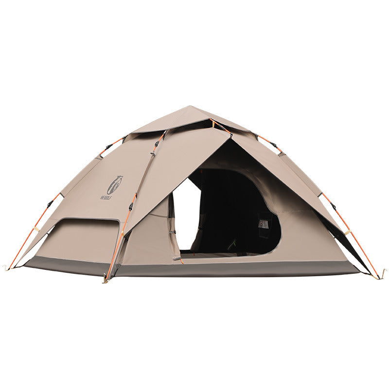 Male Wolf Automatic Vinyl Folding Tent - Portable Double Layer Camping Set