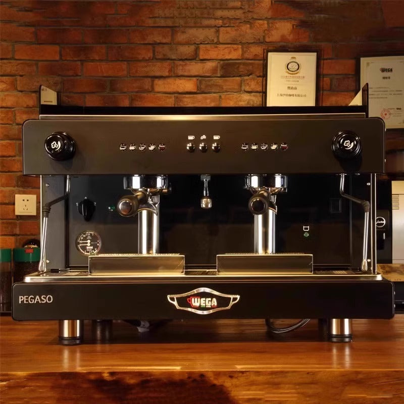 Wega Pegaso Commercial E61 Espresso Machine – Electro-Control, Single & Double Group Head (White / Black / Silver)