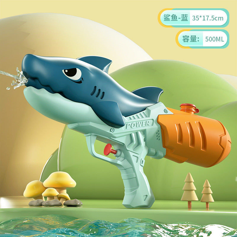 Double Nozzle Pull-Out Water Gun Toy - Cartoon Style Outdoor Water Play Kit