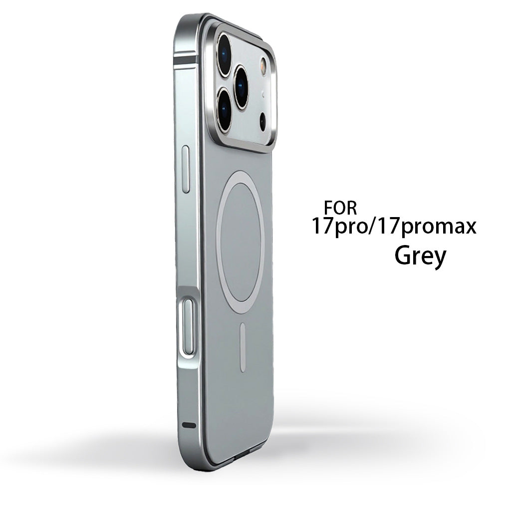 iPhone 17 Pro / Pro Max Metallic Shockproof Magnetic Phone Case