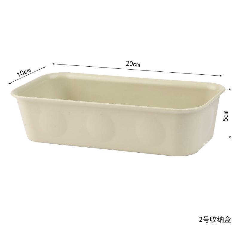 Desktop Storage Organizer Box - Cosmetic & Snack Compartment Basket