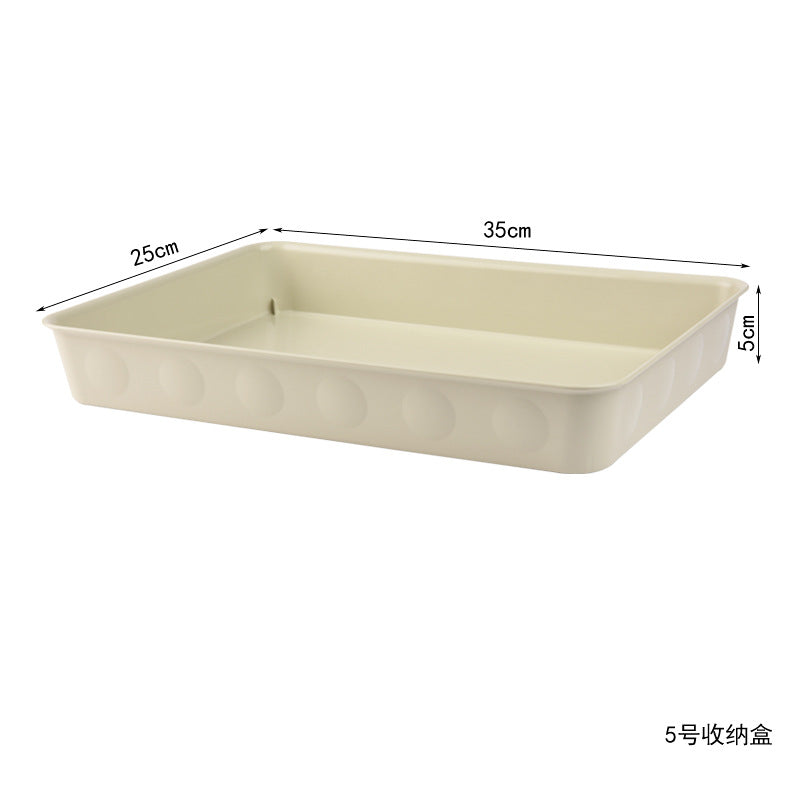 Desktop Storage Organizer Box - Cosmetic & Snack Compartment Basket