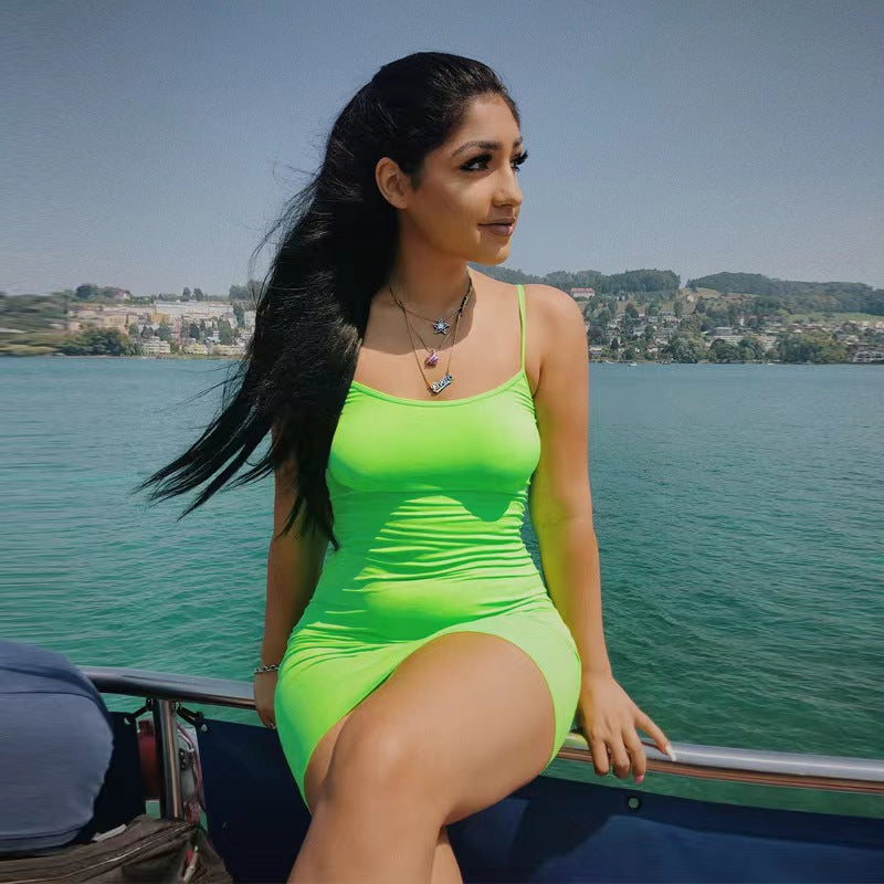 Women's Bodycon Hip-Hugging Sundress – Sexy Tight Beach & Nightclub Dress | 11 Colours | S–5XL