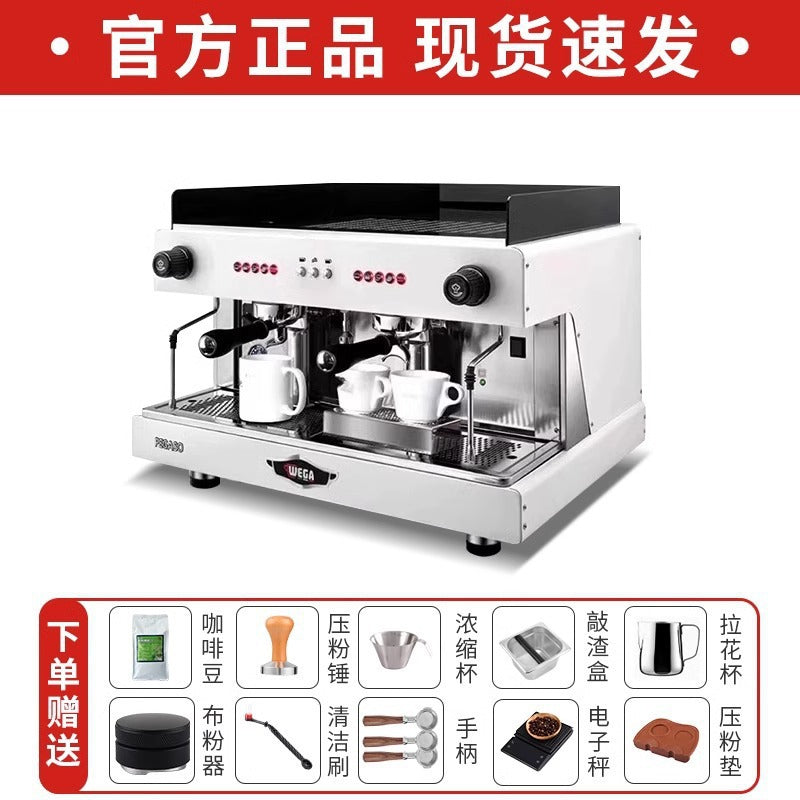 Wega Pegaso Commercial E61 Espresso Machine – Electro-Control, Single & Double Group Head (White / Black / Silver)