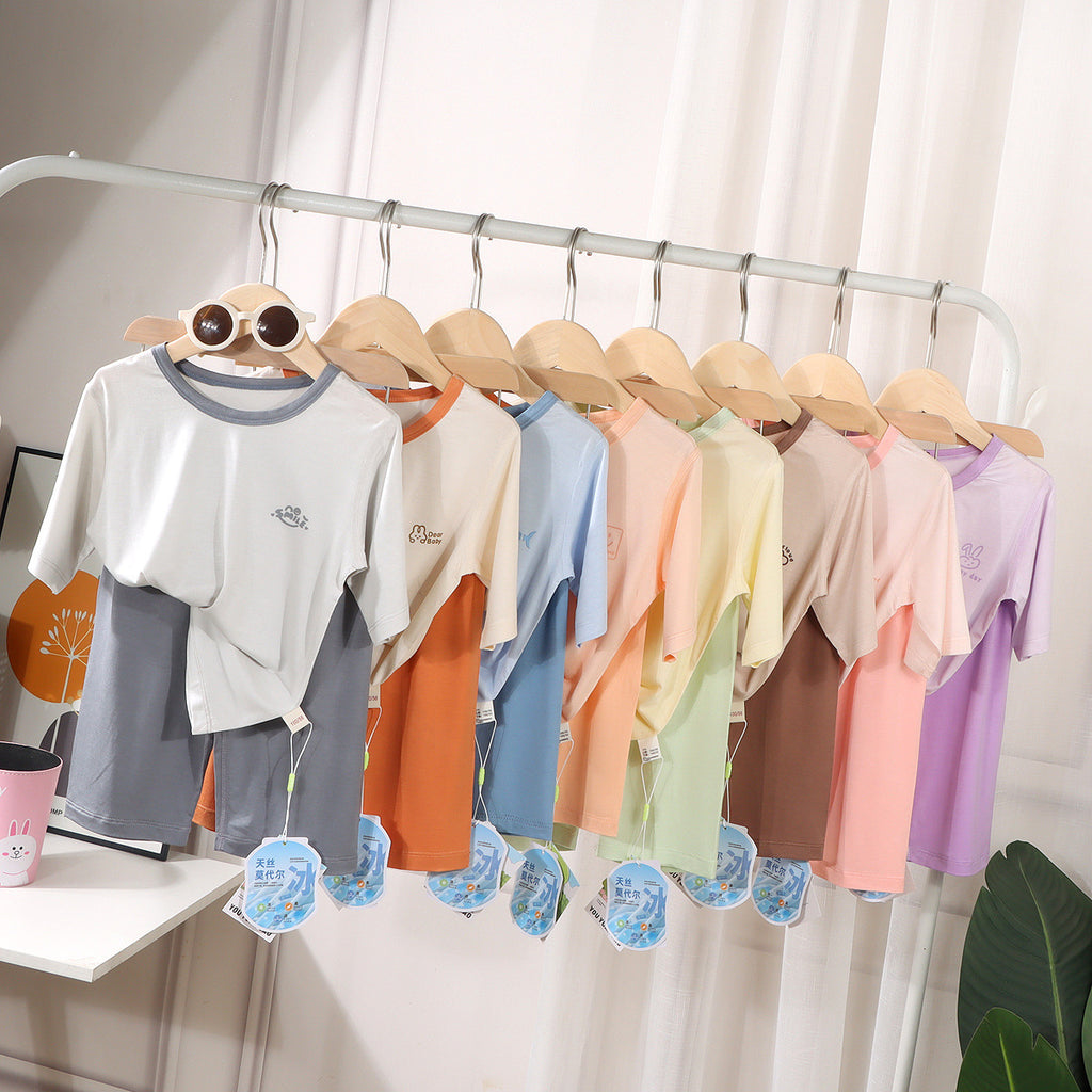 Premium Tencel Modal 3/4 Sleeve Loungewear Set Ultra Soft Cooling Summer Pajamas