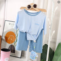 Premium Tencel Modal 3/4 Sleeve Loungewear Set Ultra Soft Cooling Summer Pajamas