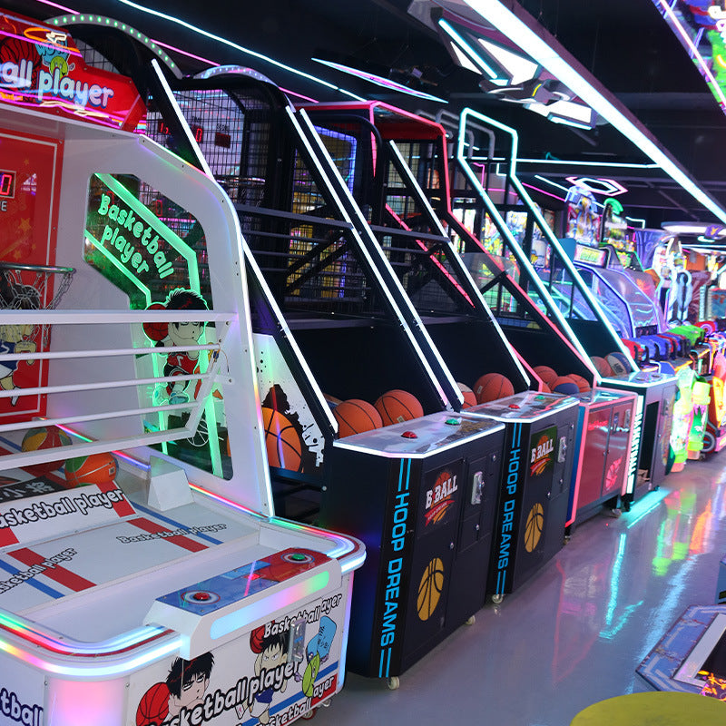 Luxury Coin-Operated Arcade Basketball Shooting Machine - Large Adult Electronic Game Cabinet