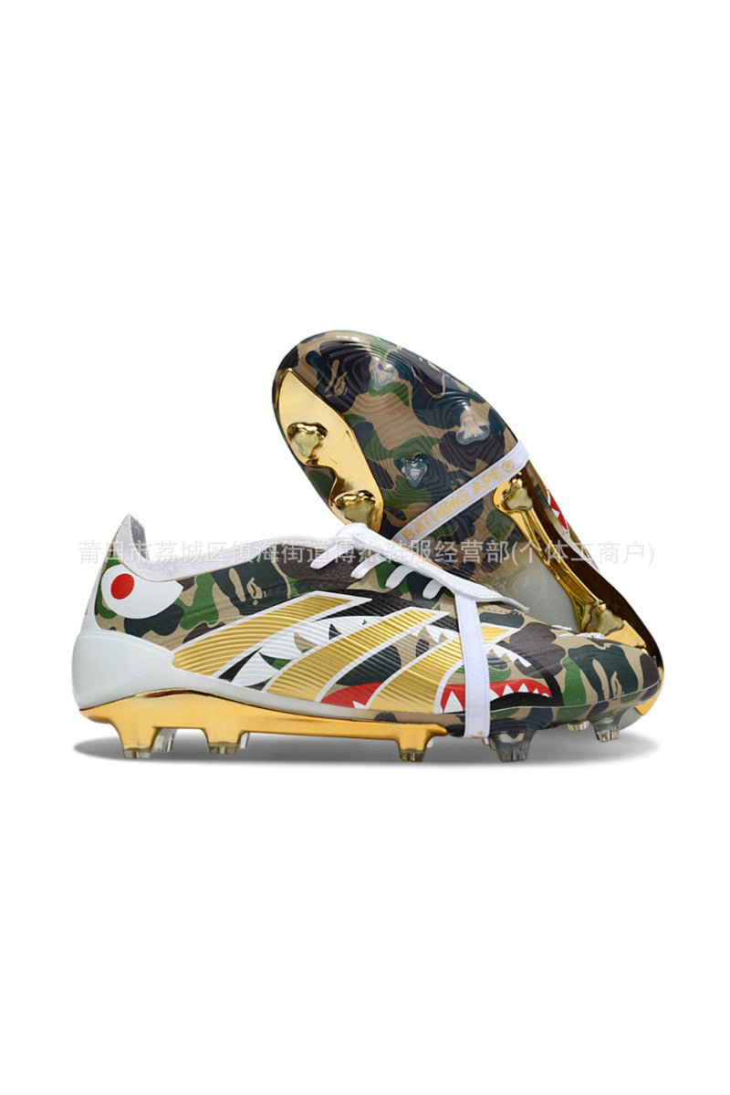 Factory Wholesale Foreign Trade Falcon 25th Generation Cap with Laces FG Low Top Men's and Women's Training Football Boots PREDATOR