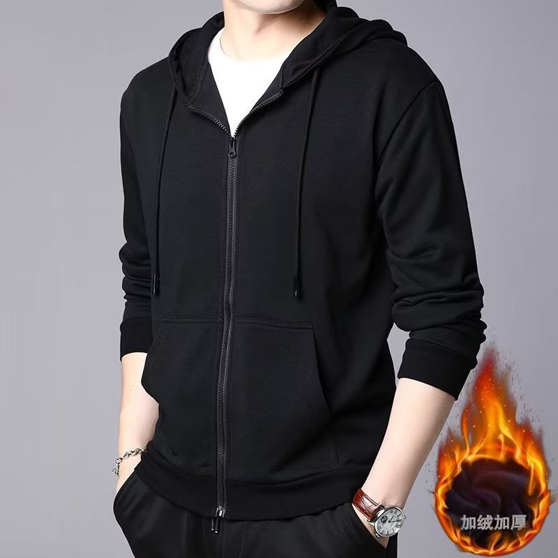 Unisex Minimalist Heavyweight Hooded Sweatshirt - Premium Loose Fit Casual Pullover Hoodie