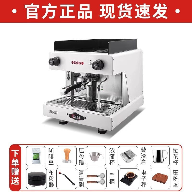 Wega Pegaso Commercial E61 Espresso Machine – Electro-Control, Single & Double Group Head (White / Black / Silver)