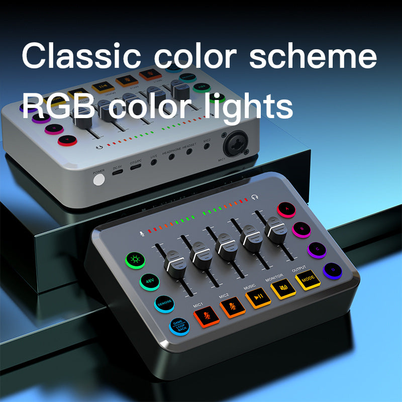 F9 48V Live Audio Sound Card Interface - Mobile & Computer Podcast Equipment