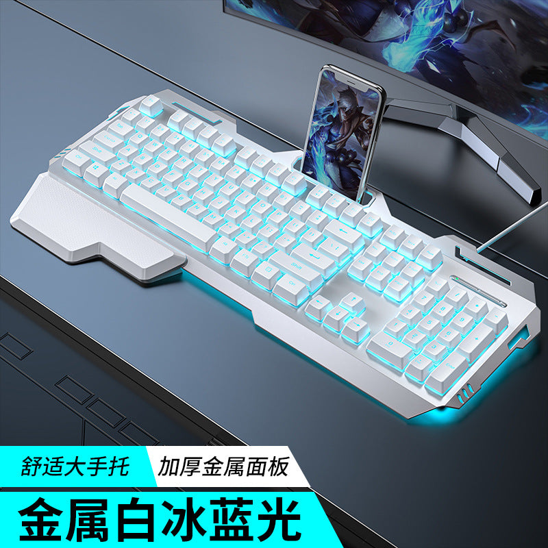 GX80 Tactile Mechanical Feel Keyboard Mouse Headset Combo - Wired E-Sports Gaming Set