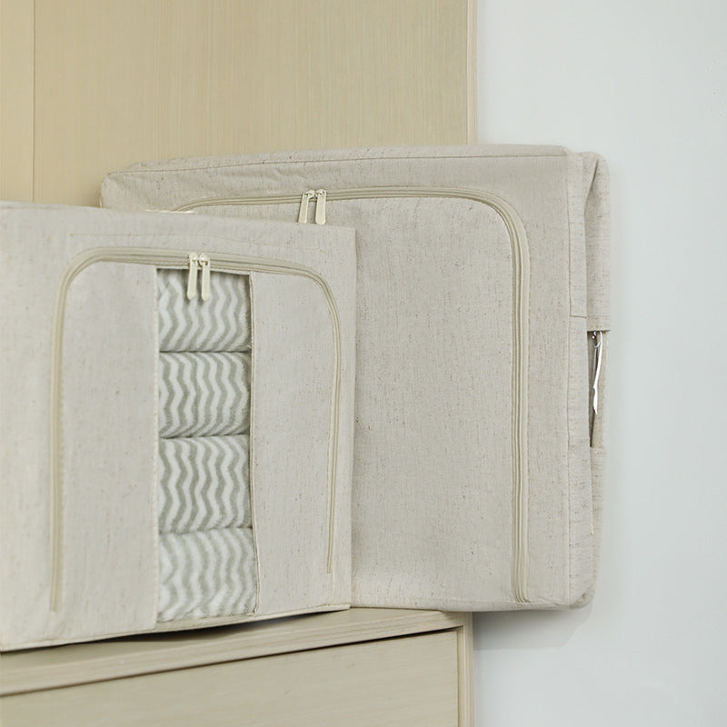 [VIP Exclusive] Tianshan Cotton and Linen PP Board Storage Box Fabric Waterproof Folding Storage Large Capacity One Piece Drop Shipping