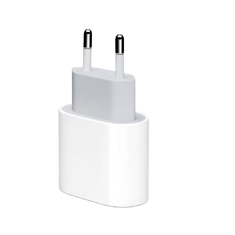 Dual Port 20W USB-A & USB-C PD Fast Charger Set - European Spec Wall Adapter