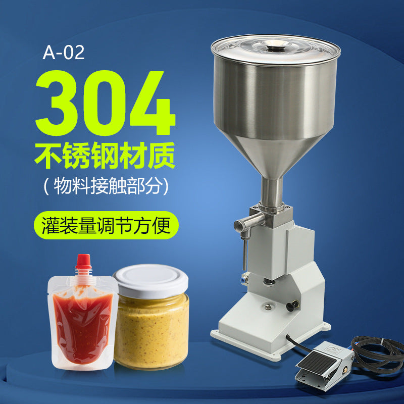 Xinkong A02 Pneumatic Filling Machine – Paste, Honey & Viscous Liquid Filler (5–50ml / 10–100ml)