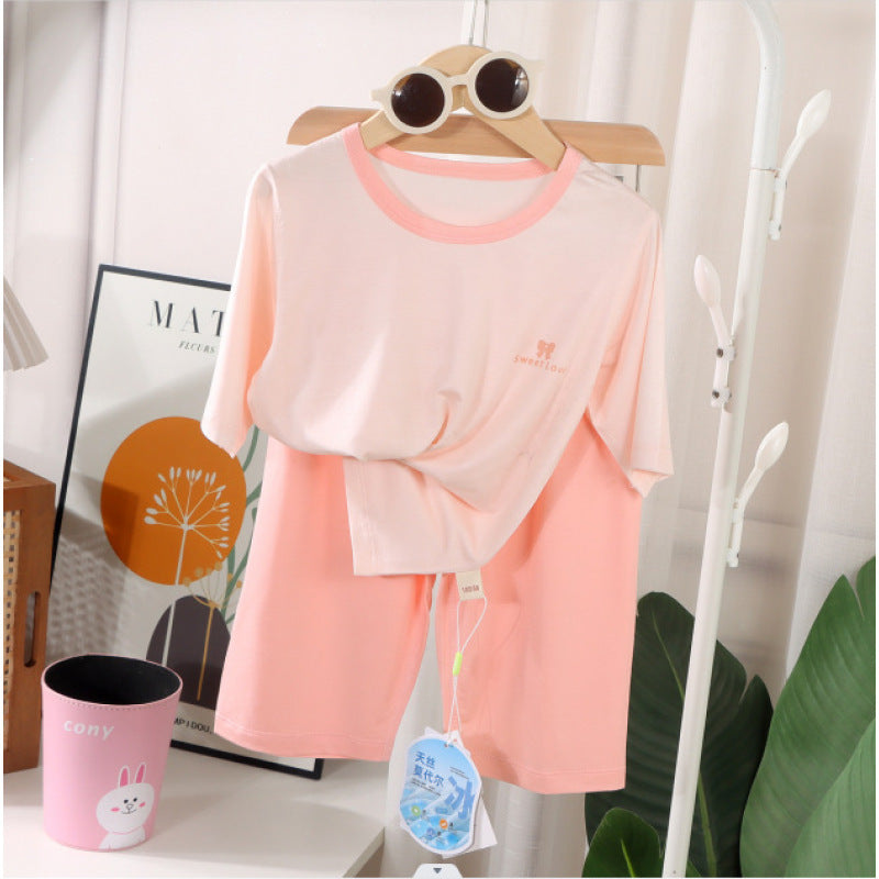 Premium Tencel Modal 3/4 Sleeve Loungewear Set Ultra Soft Cooling Summer Pajamas