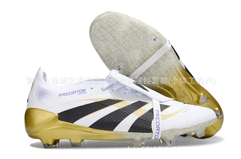 Factory Wholesale Foreign Trade Falcon 25th Generation Cap with Laces FG Low Top Men's and Women's Training Football Boots PREDATOR