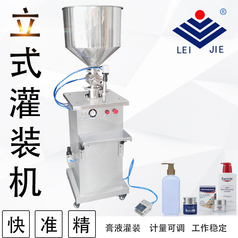 Pneumatic Rotary Valve Vertical Paste Filling Machine – High-Precision Automatic Filler for Cream, Cosmetics & Chemicals (1ml–5000ml)