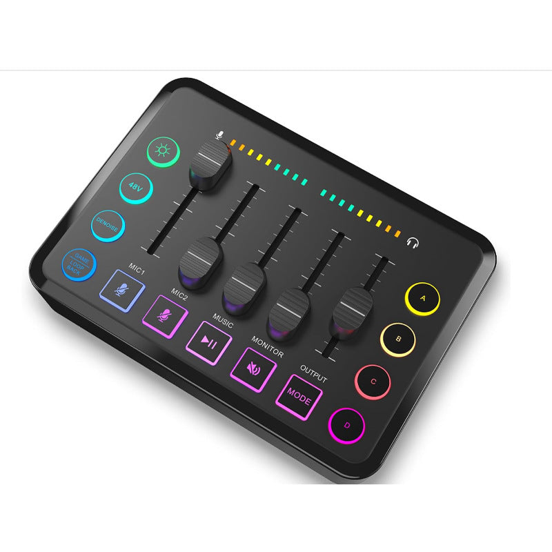 F9 48V Live Audio Sound Card Interface - Mobile & Computer Podcast Equipment