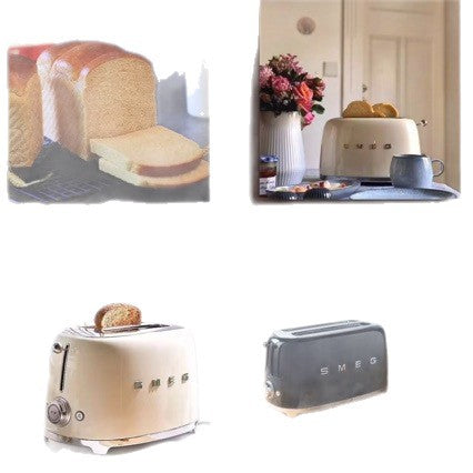 SMEG TSF01 Retro Multi-Function Stainless Steel Toaster - Italian Vintage Breakfast Machine
