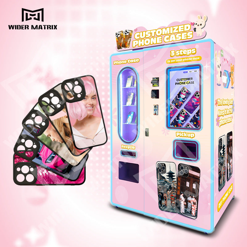 New model for shopping malls, cinemas, amusement parks, self-service vending machines, DIY phone cases, fully automatic phone case printing vending machines