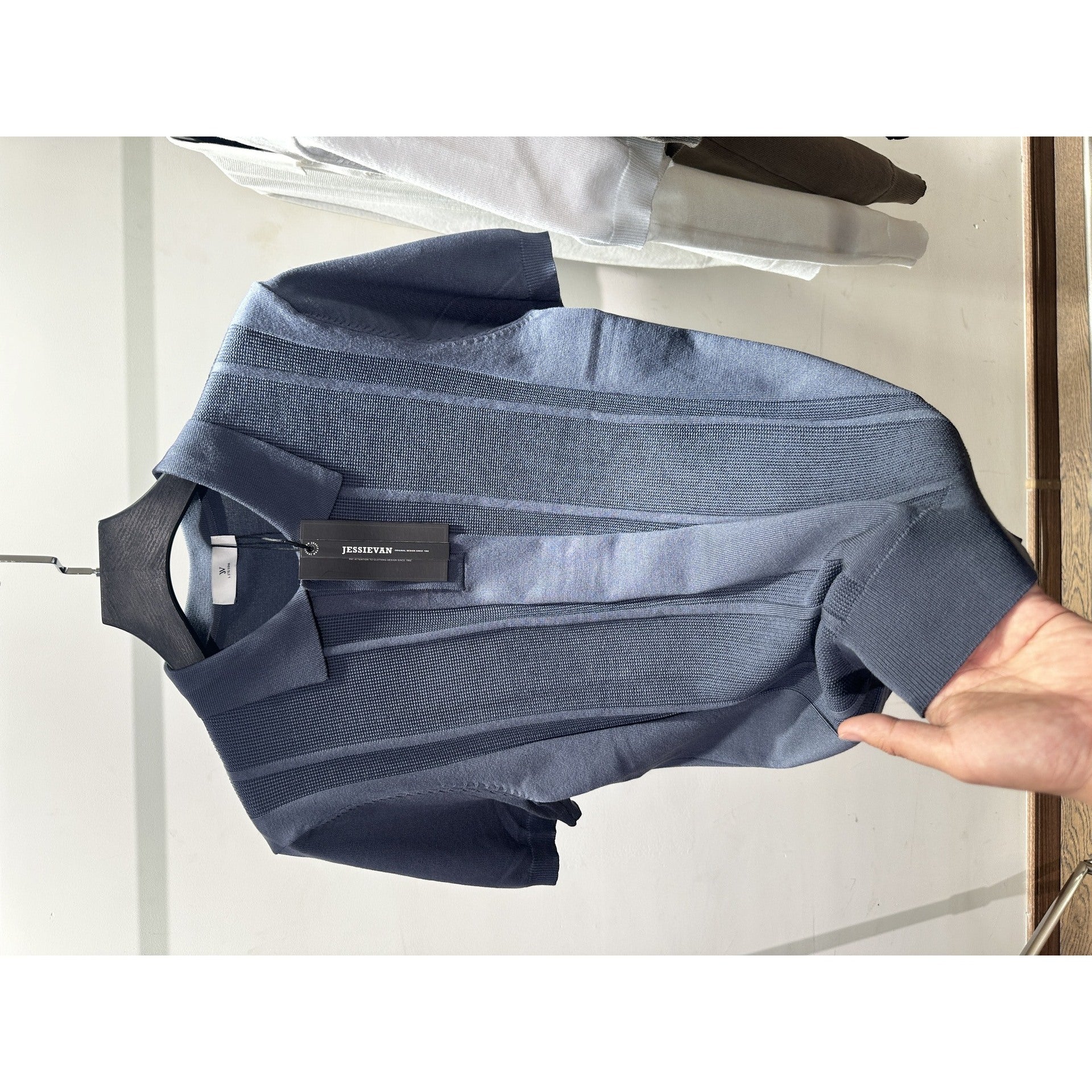 Men's Designer Ice Feel Stretch Knitted Polo - Short-Sleeve Business Casual T-Shirt