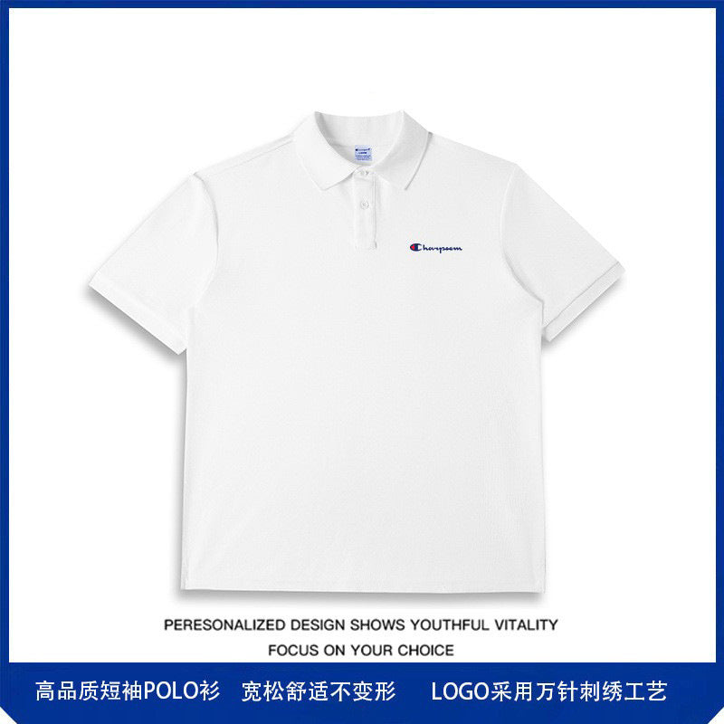 Unisex Loose Fit Embroidered Cotton Short-Sleeve T-Shirt - Premium Minimalist Streetwear Top