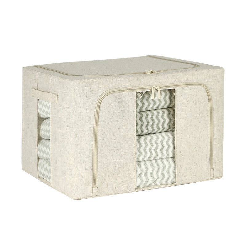 [VIP Exclusive] Tianshan Cotton and Linen PP Board Storage Box Fabric Waterproof Folding Storage Large Capacity One Piece Drop Shipping
