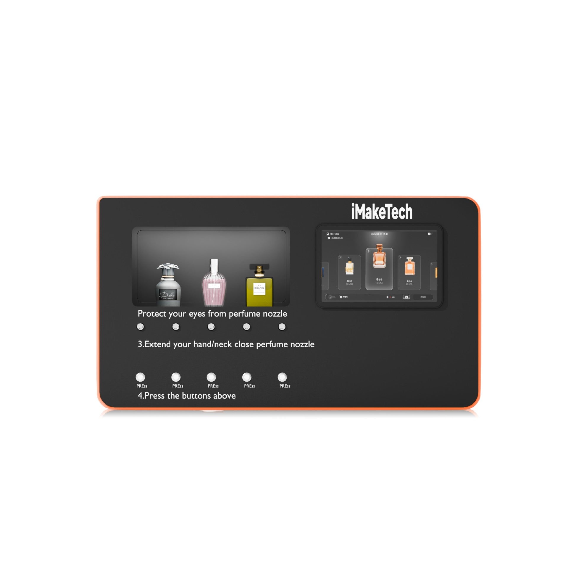Automatic Perfume Vending Machine for Hotel Lobby with Sleek