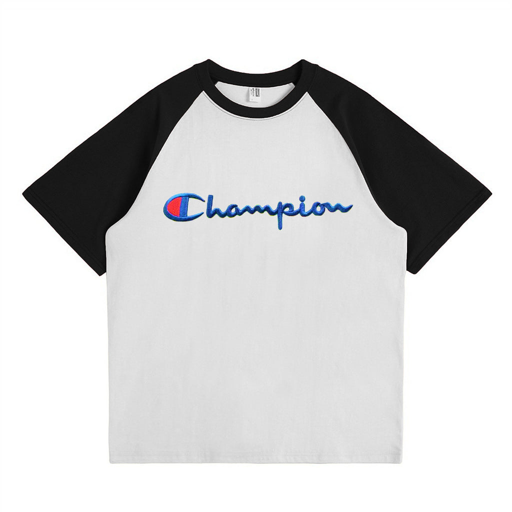 Unisex Loose Fit Embroidered Cotton Short-Sleeve T-Shirt - Premium Minimalist Streetwear Top