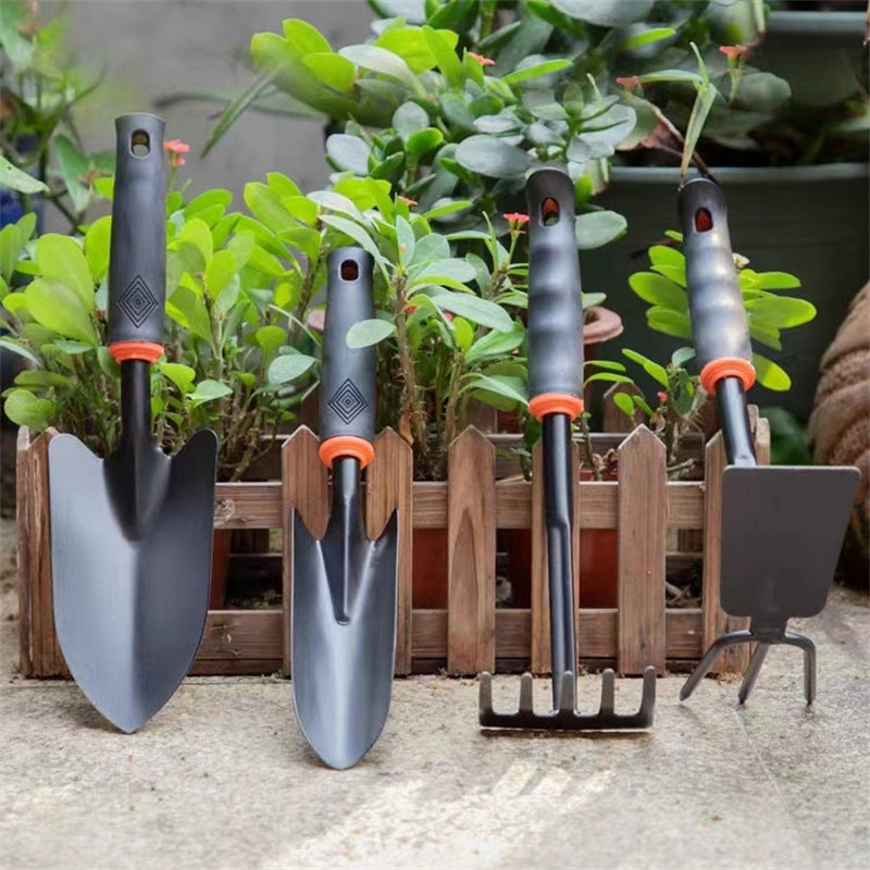 Heavy-Duty Garden Trowel Shovel & Soil Turning Hoe - Handheld Ergonomic Planting Tools